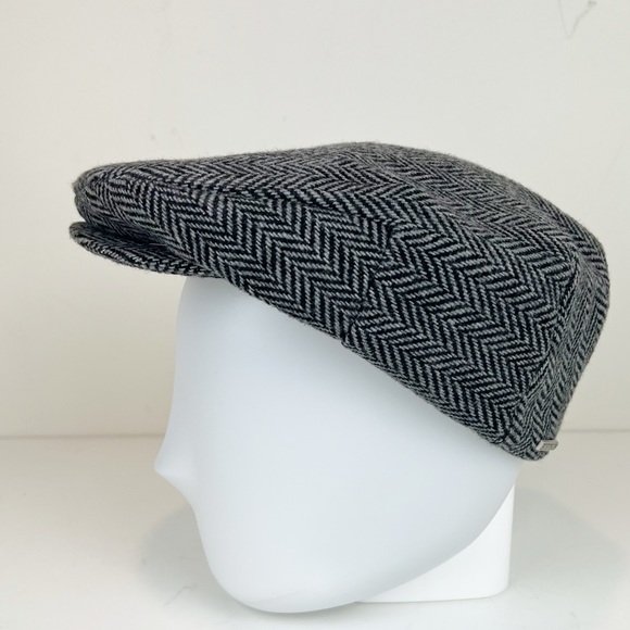 STETSON Wool Blend Herringbone Driving Cap Hat Size XL - Picture 3 of 8